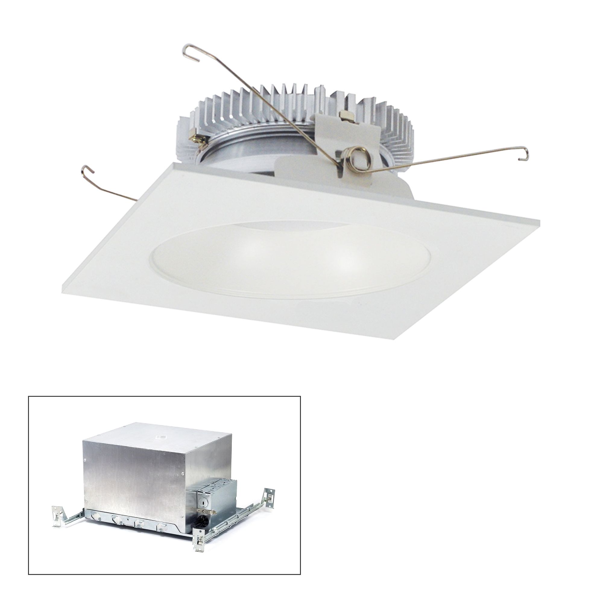 Nora Cobalt 6" White 1500lm LED Square-Round IC Recessed Kit