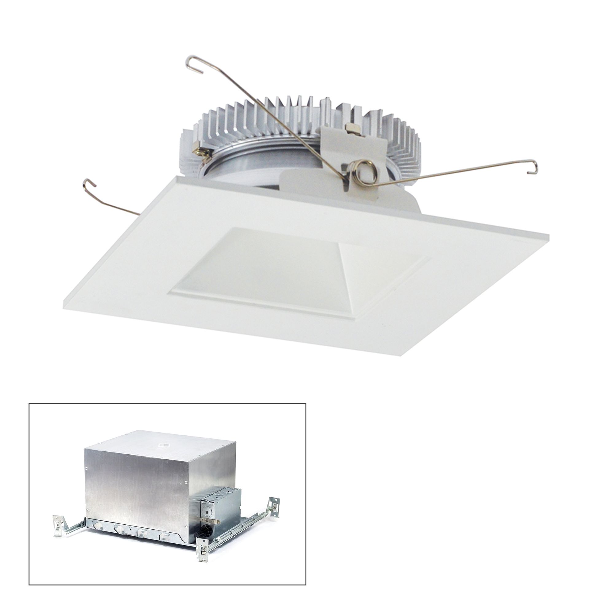 Cobalt 6" White 2000lm LED Square-Square IC Recessed Kit