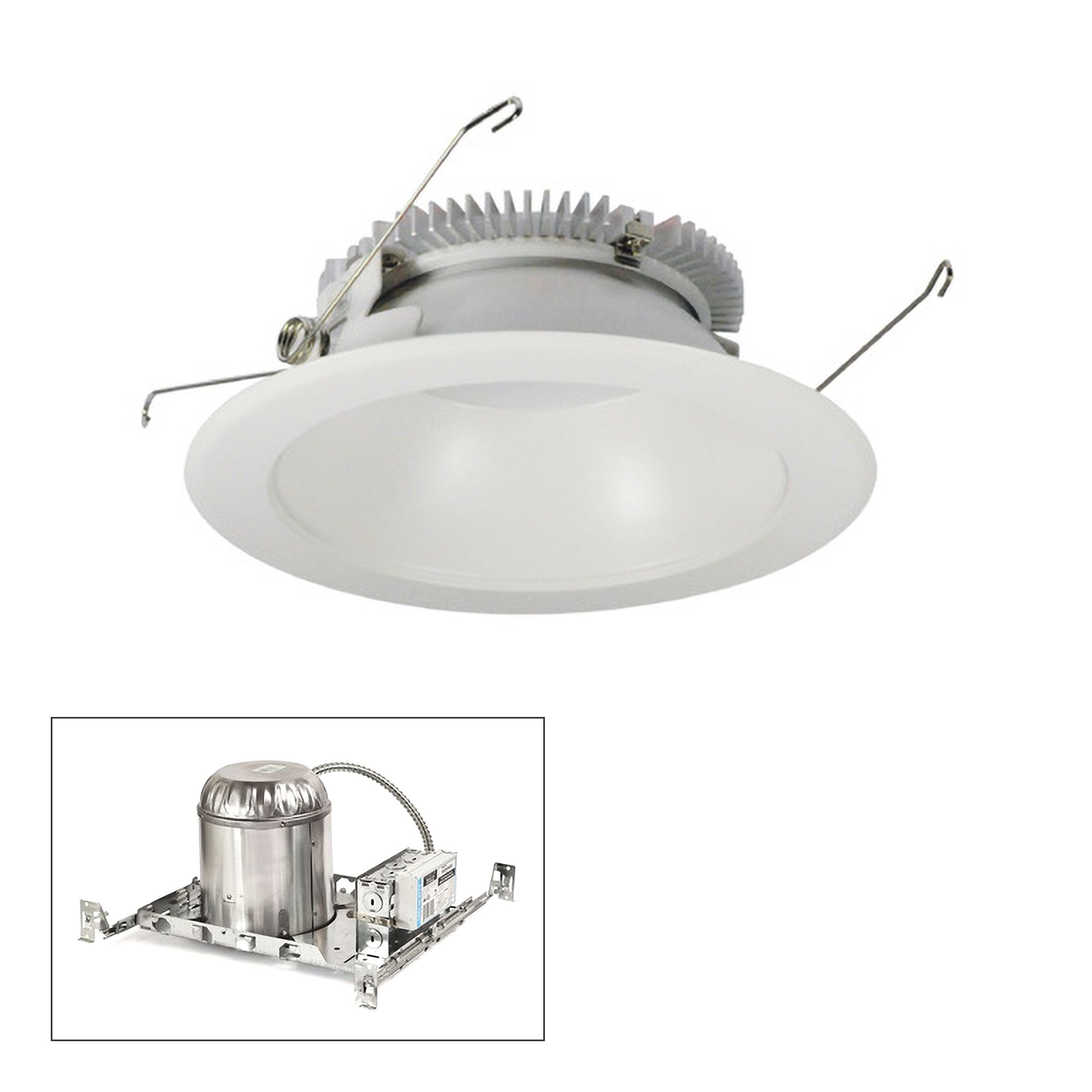 Nora Cobalt 6" White 1500lm LED Round Non-IC Recessed Kit
