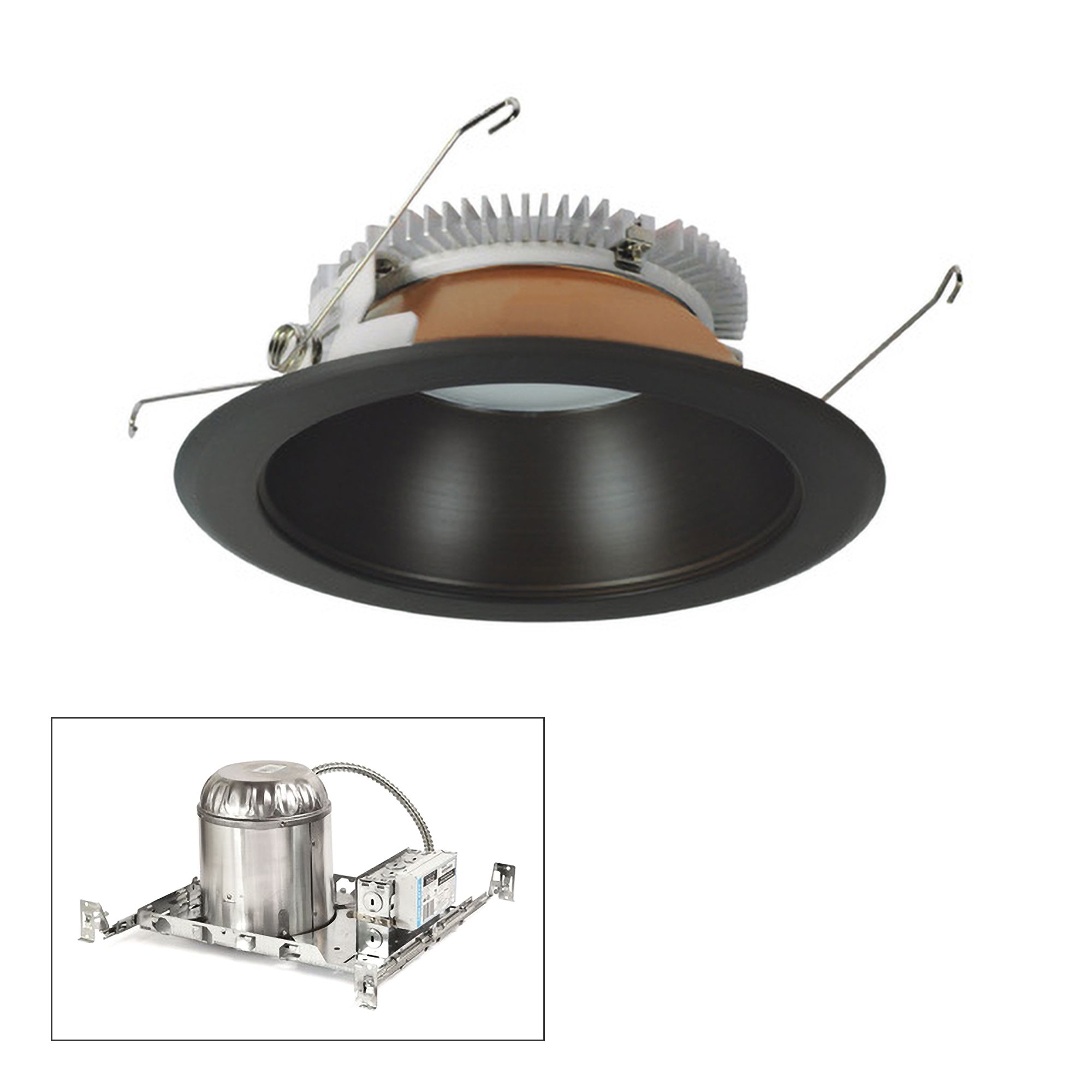 Nora Cobalt 6" Bronze 2000lm LED Round Non-IC Recessed Kit
