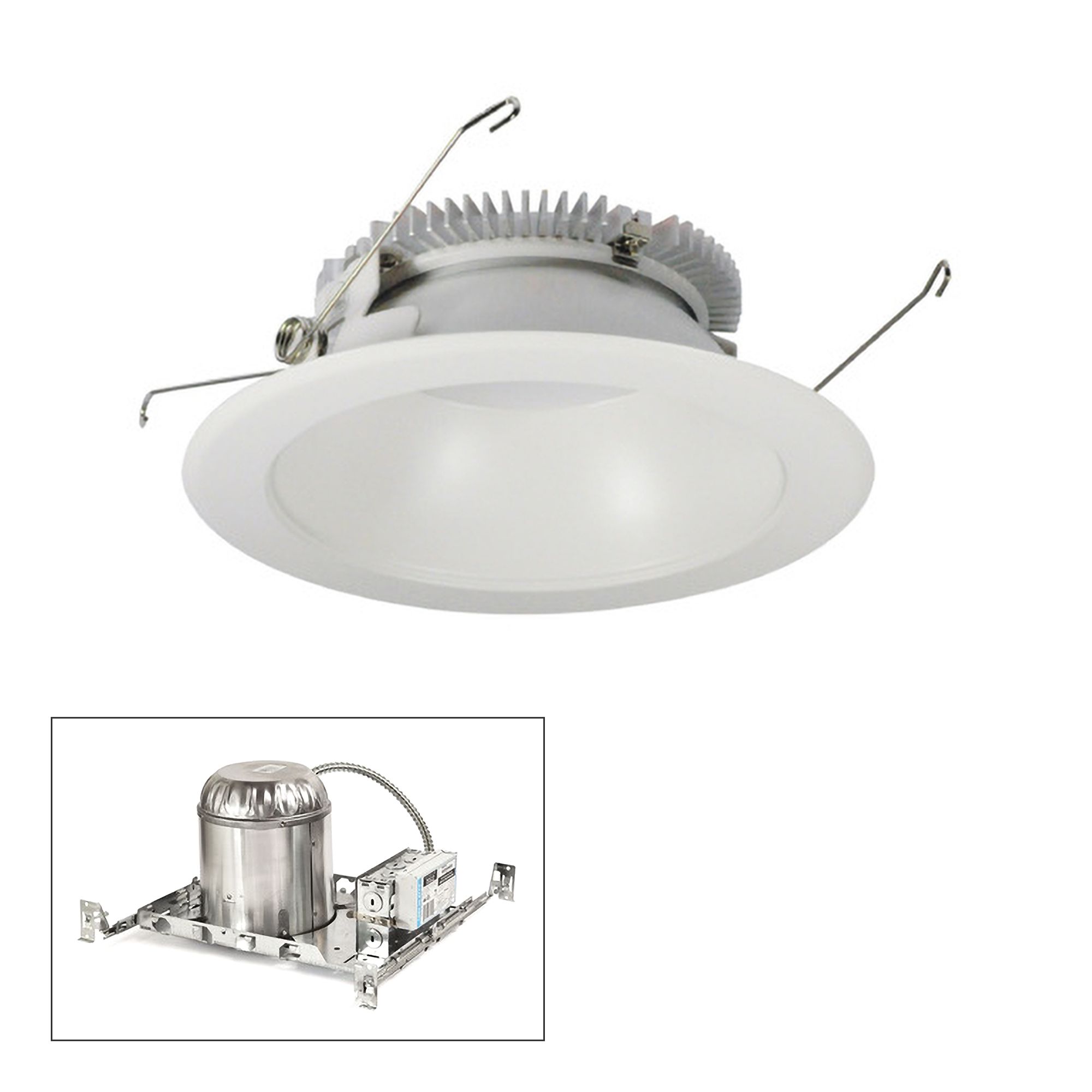 Nora Cobalt 6" White 2000lm LED Round Non-IC Recessed Kit