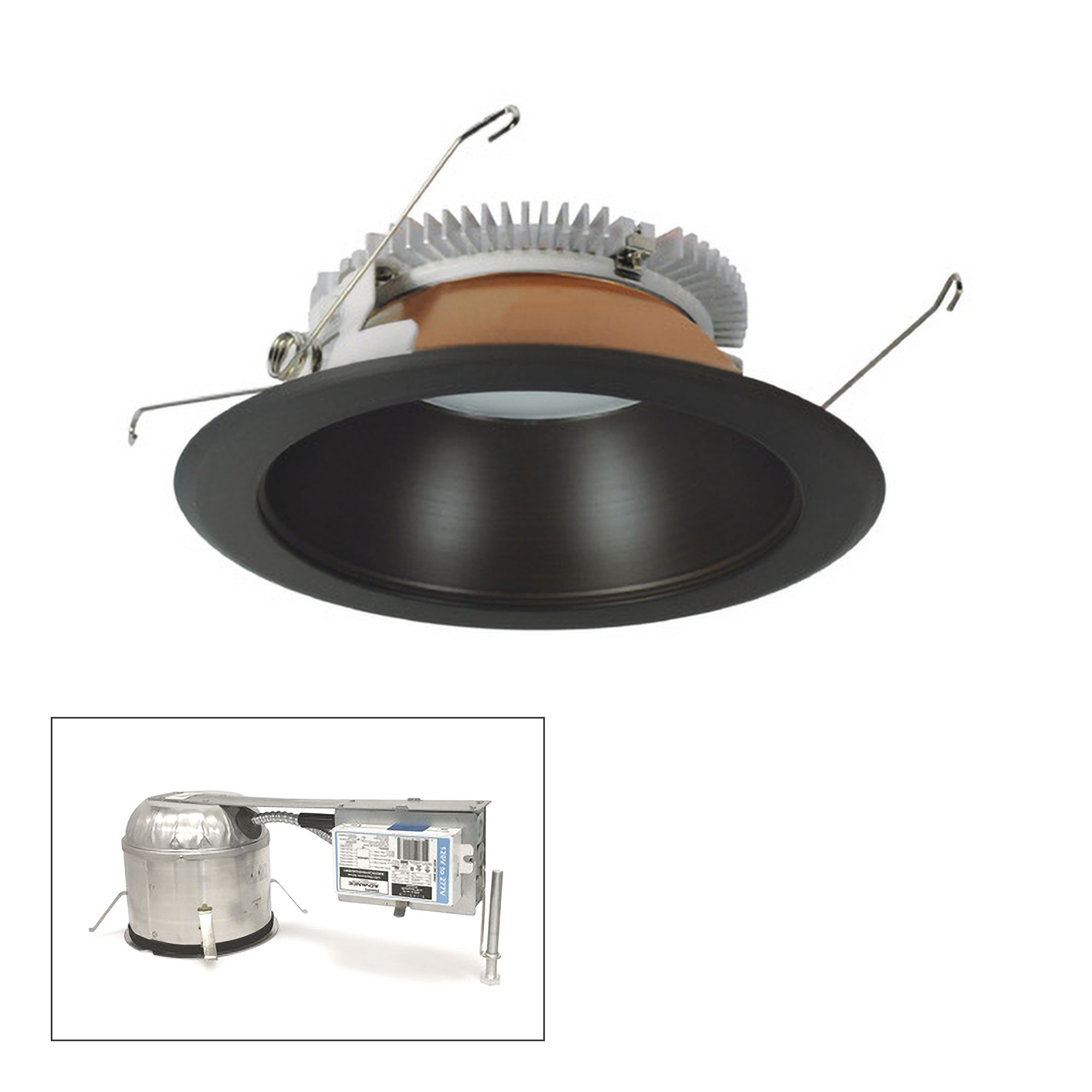Nora Cobalt 6" Bronze 1500lm LED Round Remodel Recessed Kit