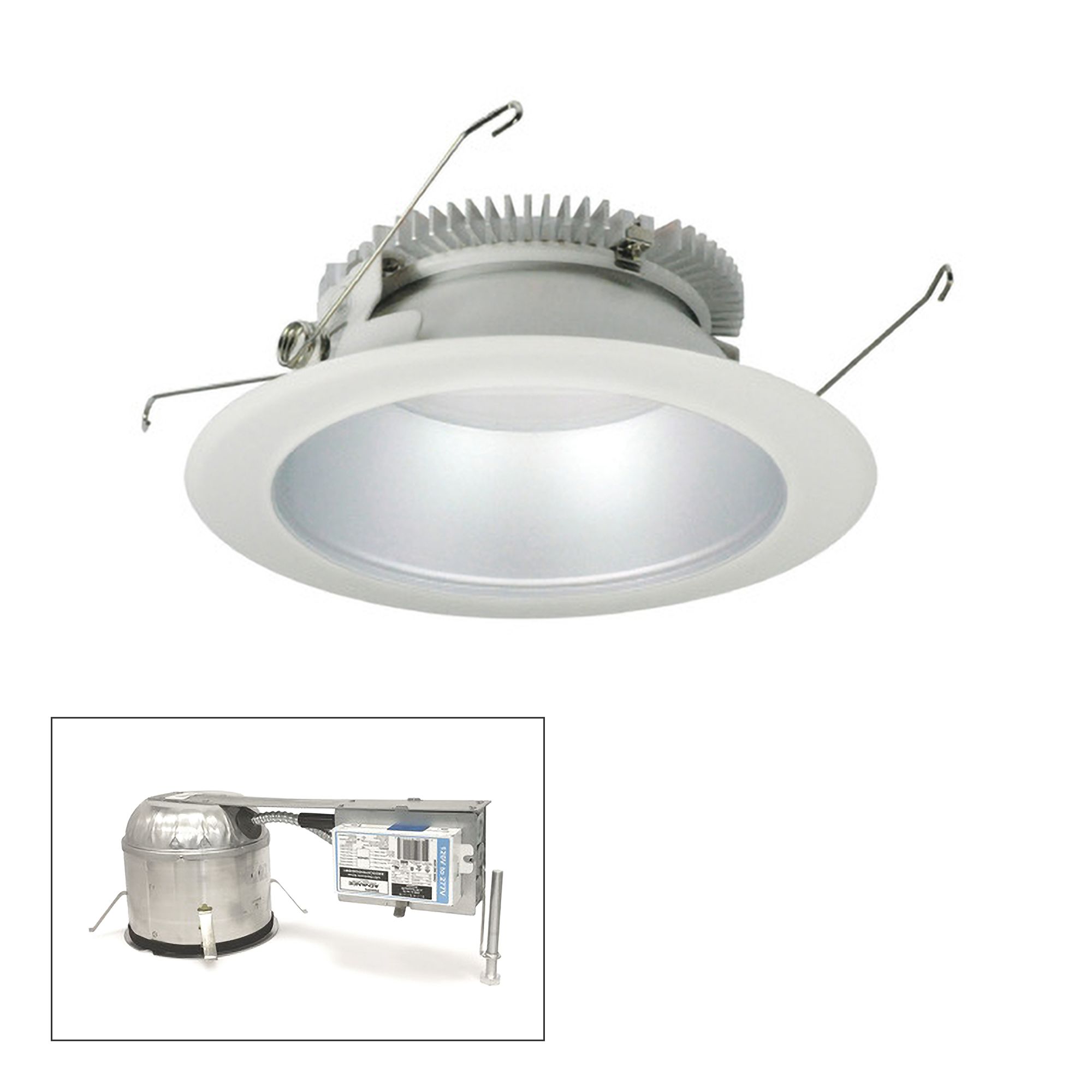 Cobalt 6" Haze-White 1500lm LED Round Remodel Recessed Kit