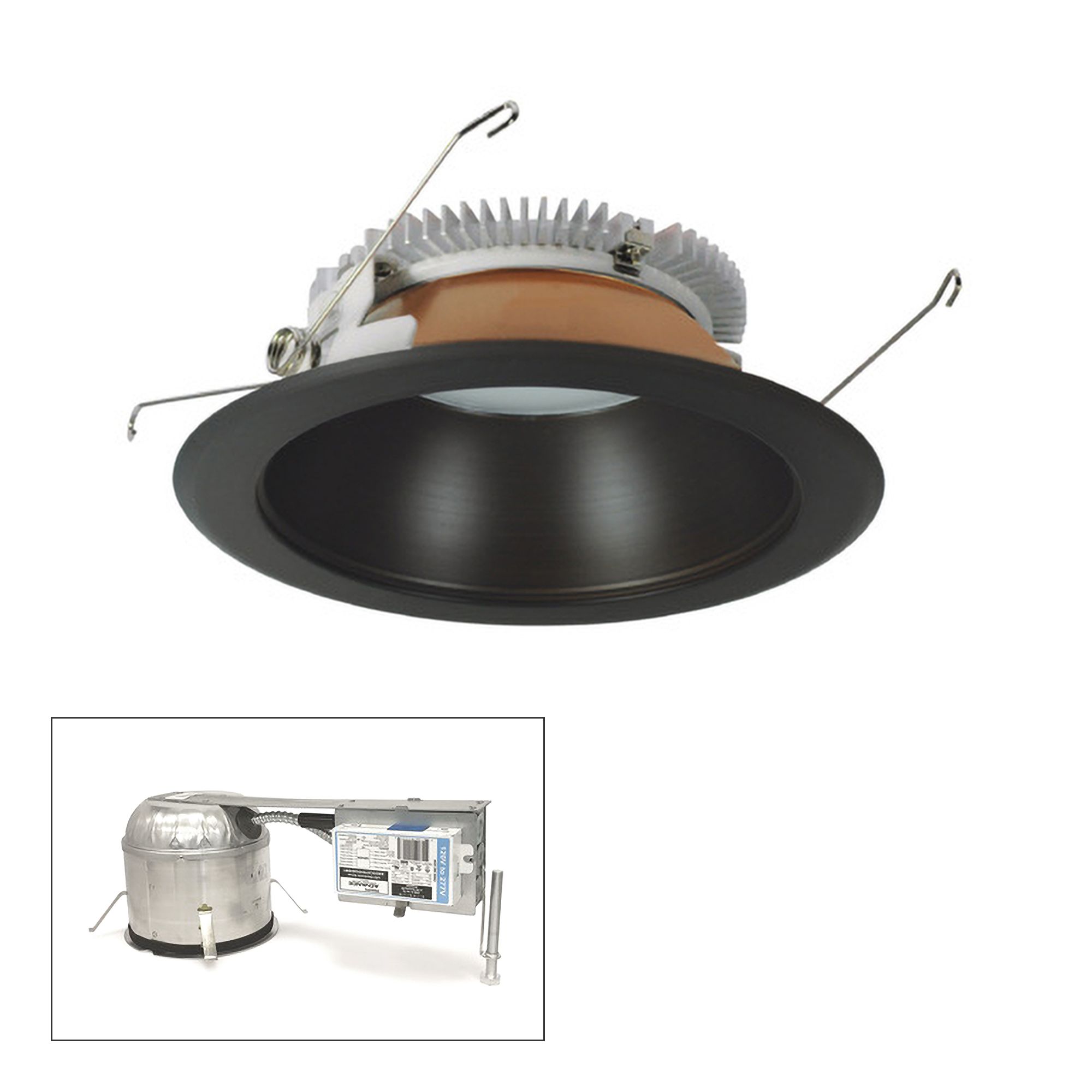 Nora Cobalt 6" Bronze 2000lm LED Round Remodel Recessed Kit