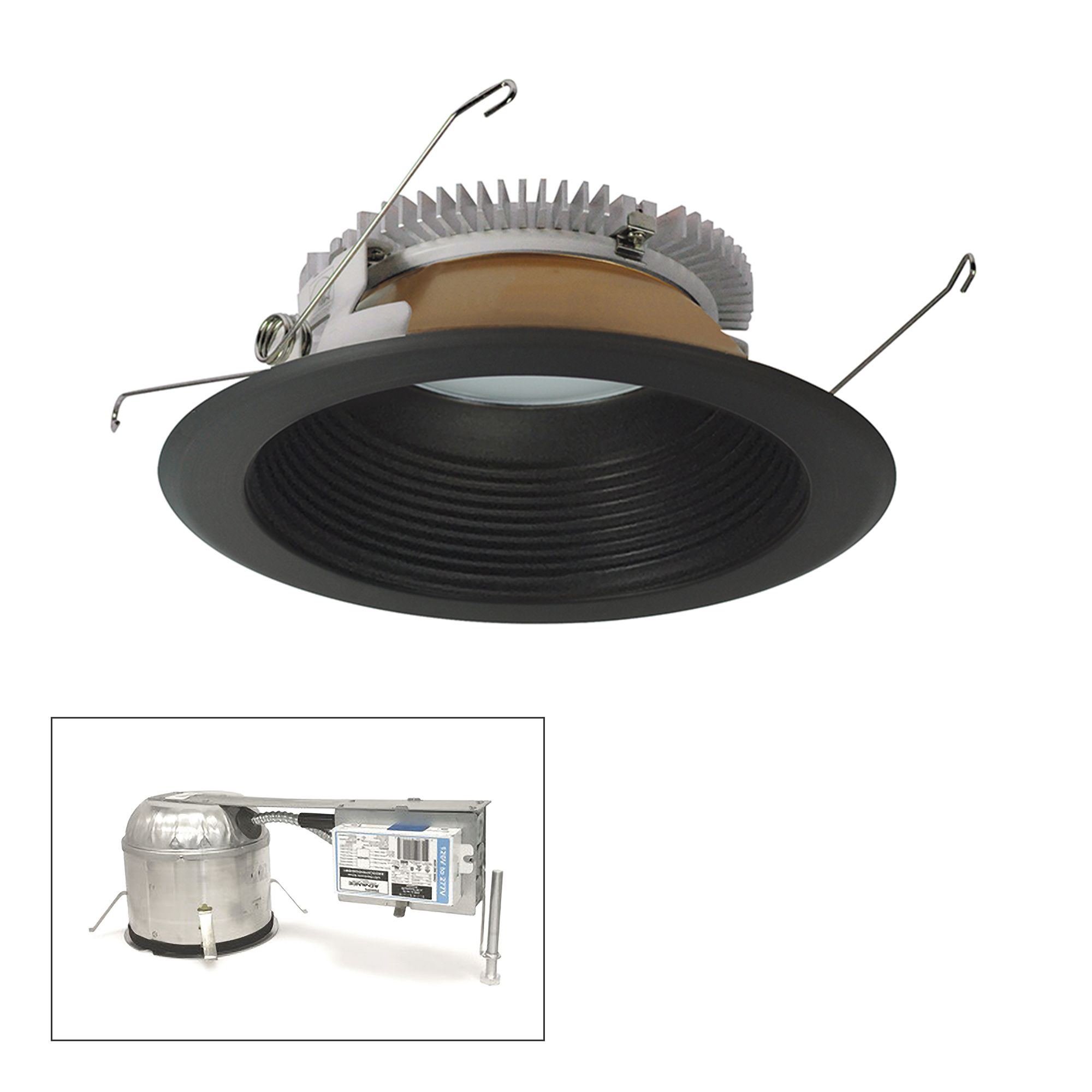 Nora Cobalt 6" Bronze 2000lm LED Baffle Remodel Recessed Kit