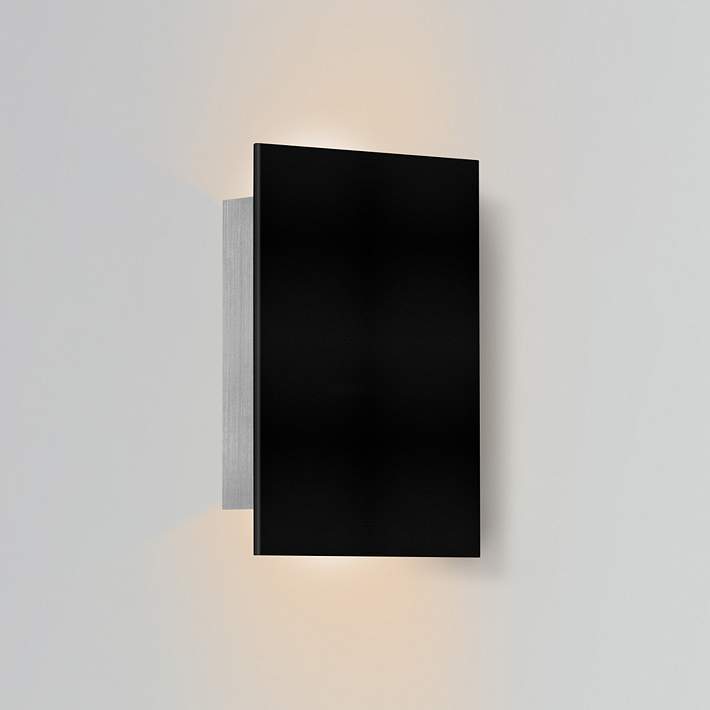 Cerno Tersus 10 3 4 H Textured Black, Modern Outdoor Wall Sconce Black