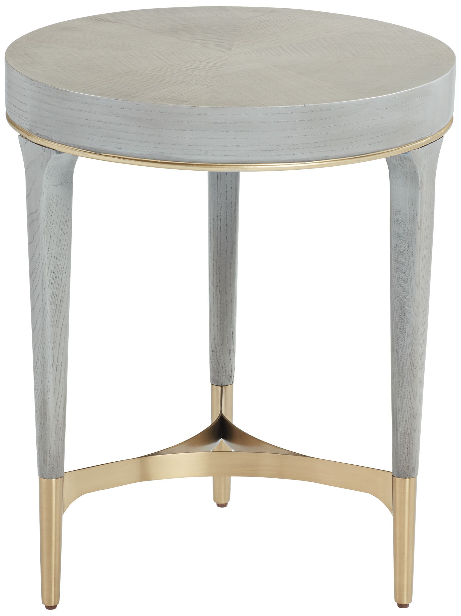 Danton 19 3/4" Wide Gray Round Side Table - #79N10 | Lamps Plus