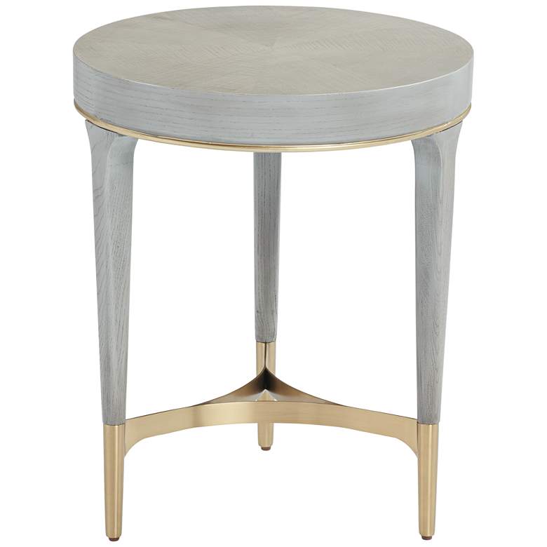 Image 2 Danton 19 3/4" Wide Gray Round Side Table