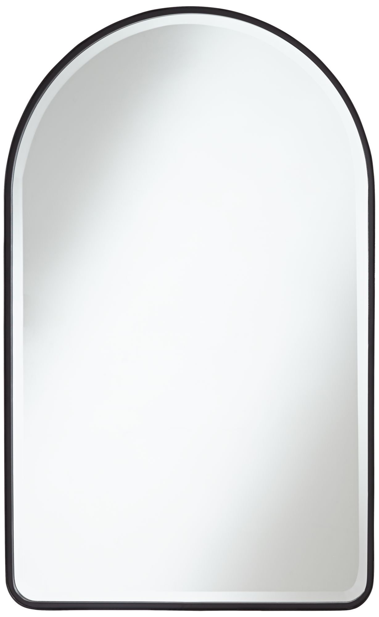 Uttermost Clara Matte Black 24" x 39" Arch Top Mirror 79P36 Lamps Plus