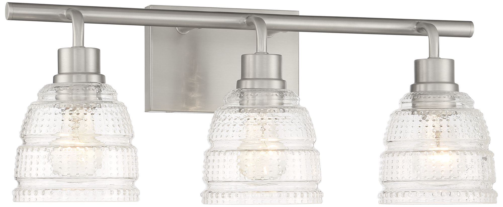 Possini Euro Aislinn 22" Wide Nickel 3-Light Bath Light