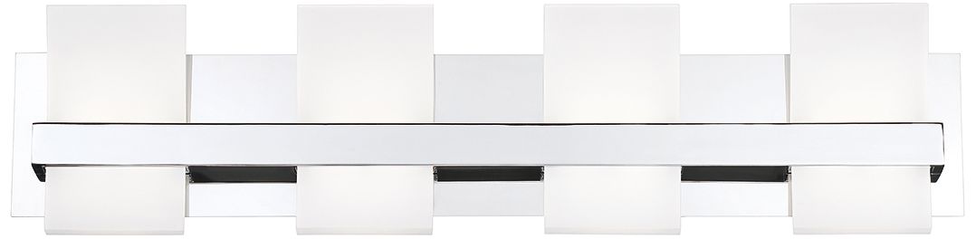 Eurofase Cambridge 28 3/4"W Chrome 4-Light LED Bath Light