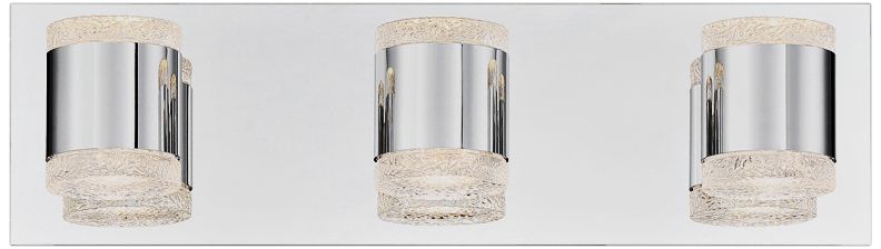 Eurofase Seaton 18"W Polished Chrome 3-Light LED Bath Light