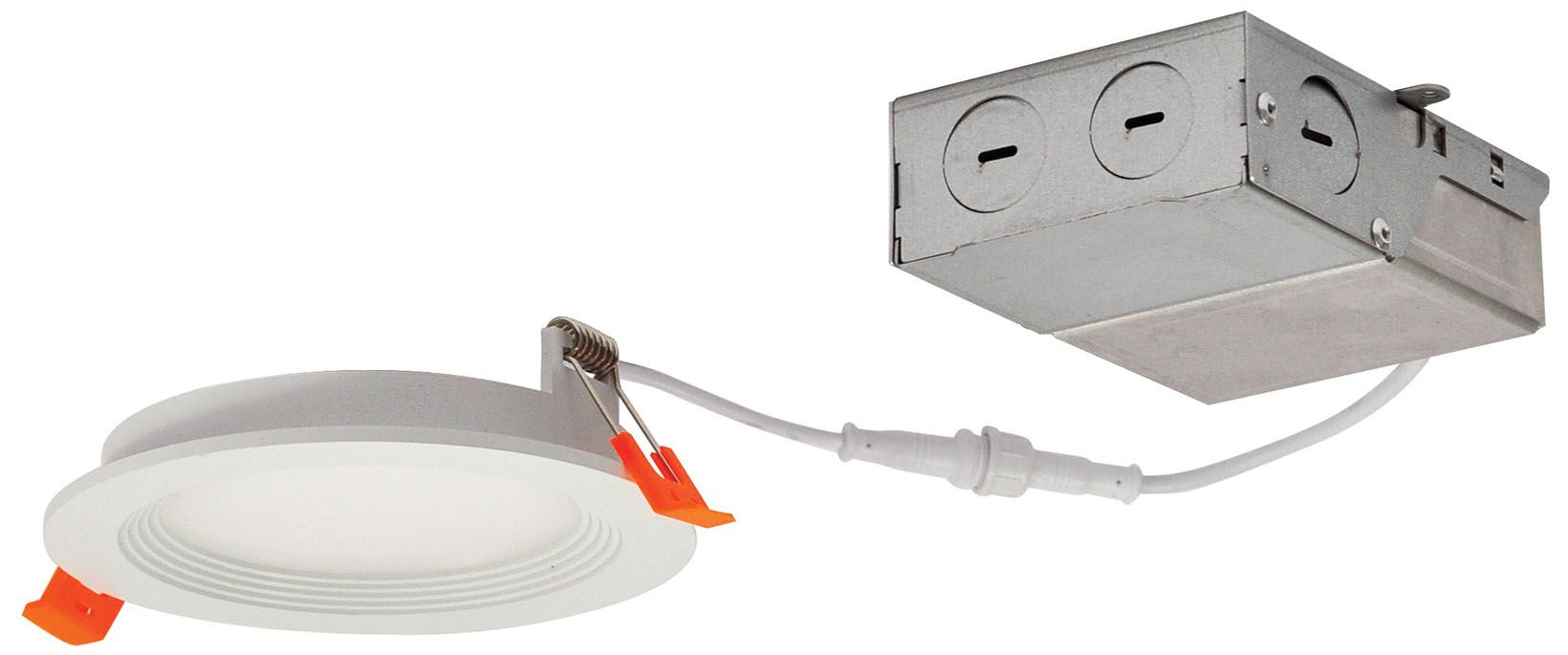Nora Flin 4" Round White IC 800Lm LED Recessed Downlight