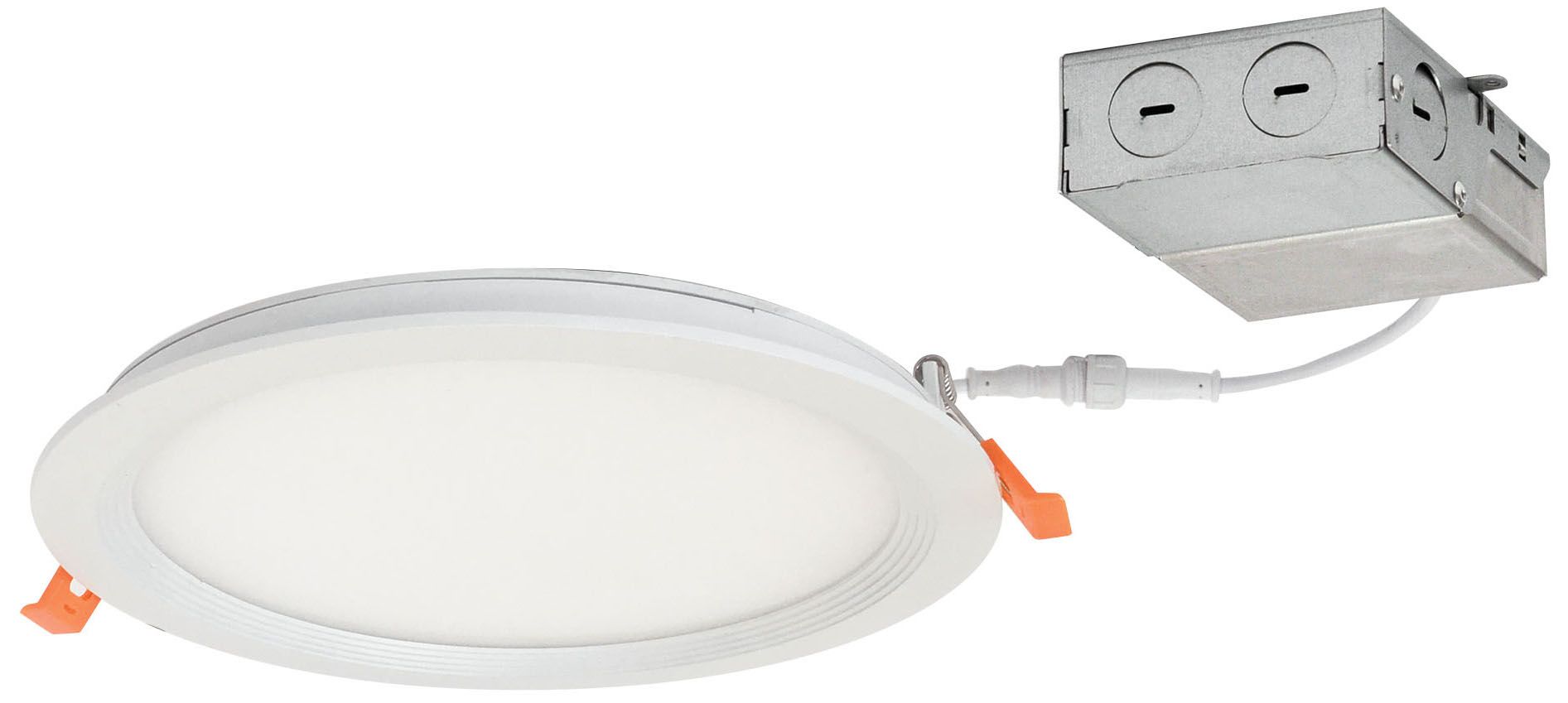 Nora Flin 8" Round White IC 1900Lm LED Recessed Downlight