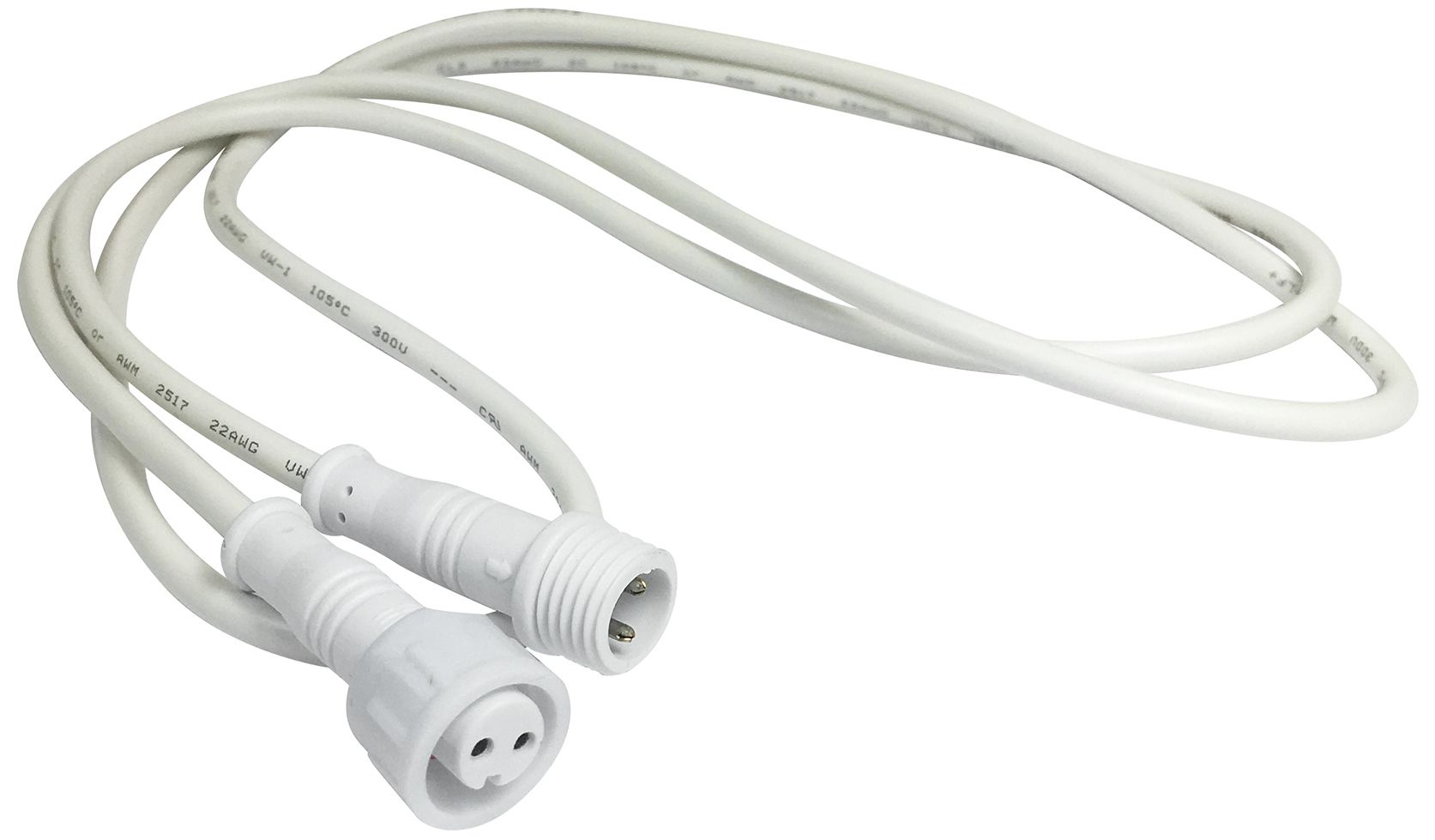 Nora Flin 20' White Quick Connect Linkable Extension Cable