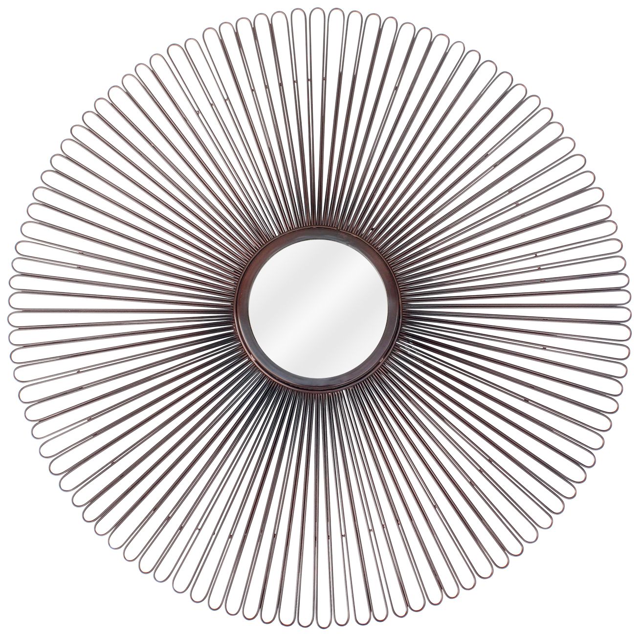 Crestview Collection Nelson Bronze 32" Round Wall Mirror