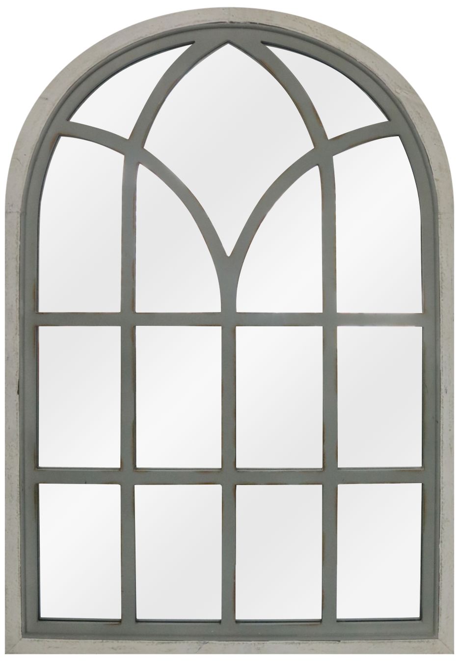 Embodiment Natural Gray 31 3/4" x 47" Wood Wall Mirror