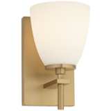 Possini Euro Pell 8 1/2&quot; High Brass Wall Sconce