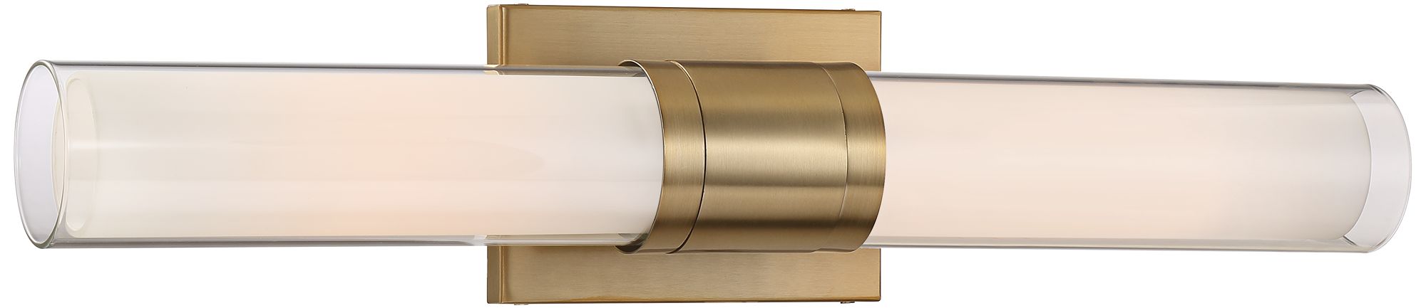 Possini Euro Brianna 23 1/2" Wide Brass 2-Light Bath Light