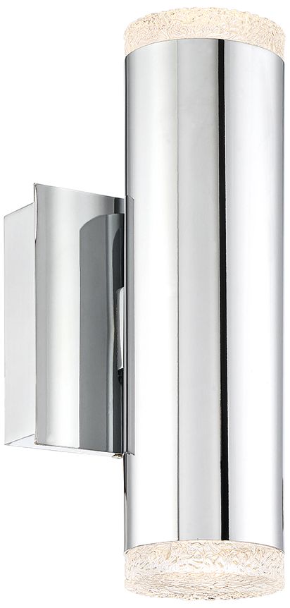 Eurofase Seaton 10" High Polished Chrome LED Wall Sconce