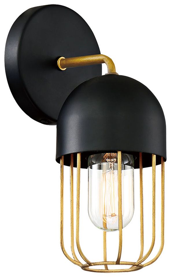 black and gold wall lights