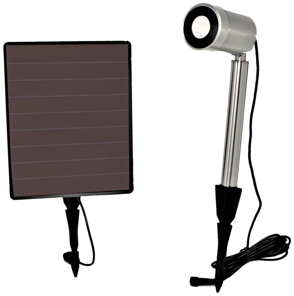 Tyson Stainless Steel Single-Light Solar LED Spot Light