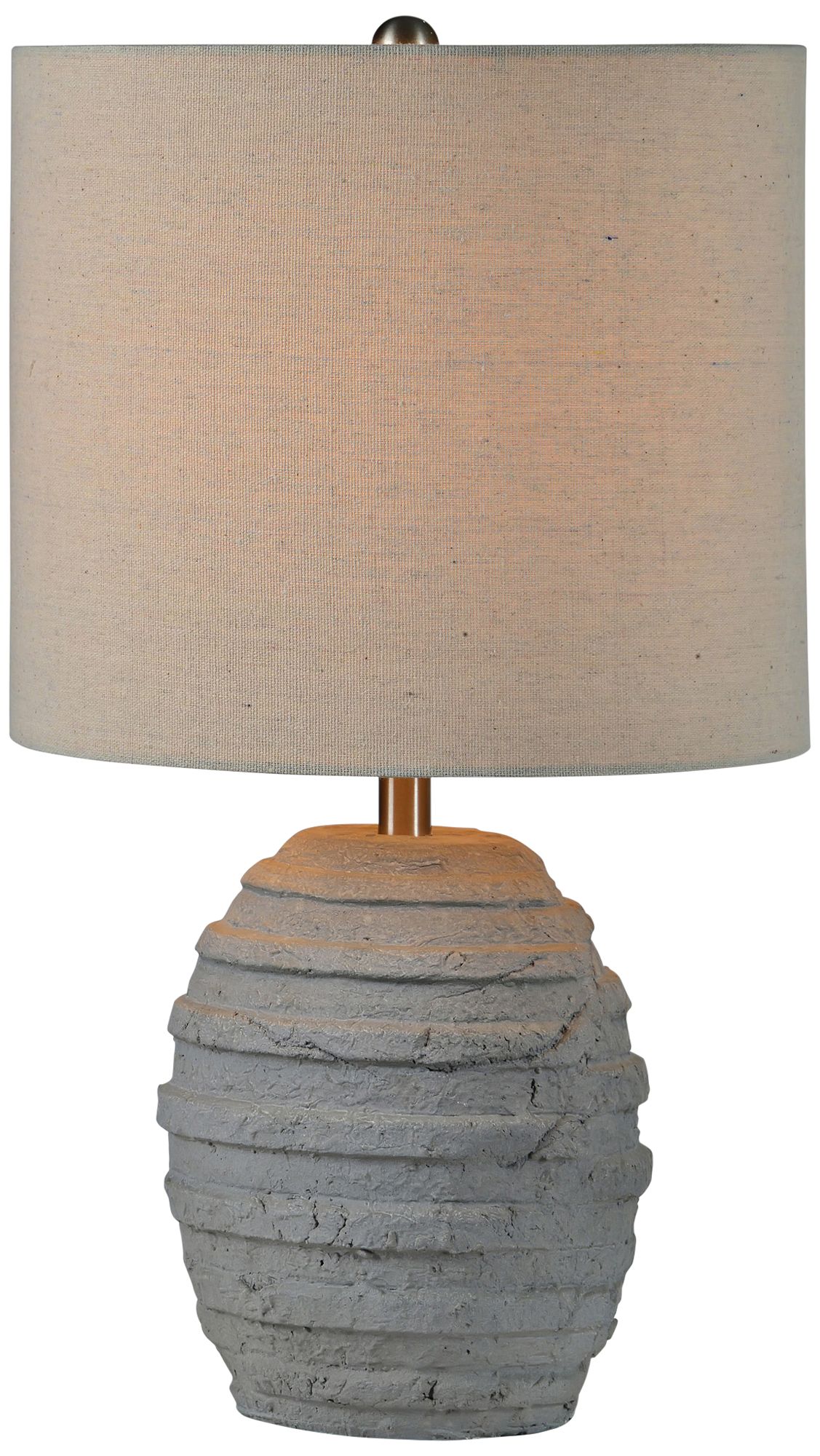 Harriet Gray Cement Ceramic Accent Table Lamp 79X30 Lamps Plus