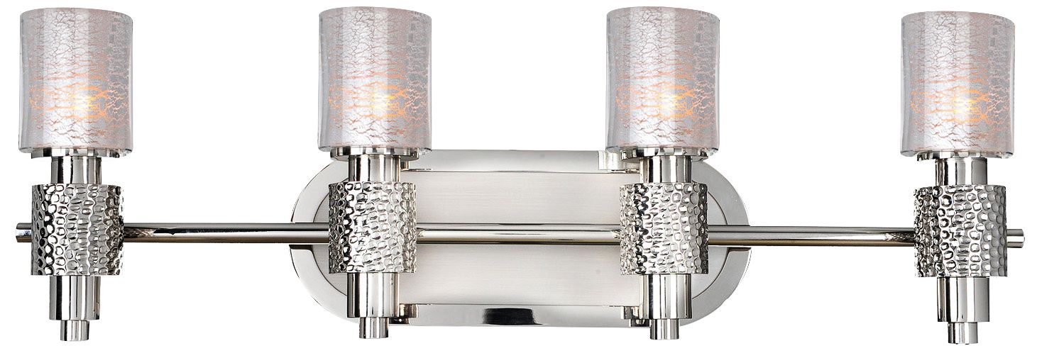 Ashington 27 1/2" Wide Satin Nickel 4-Light Bath Light