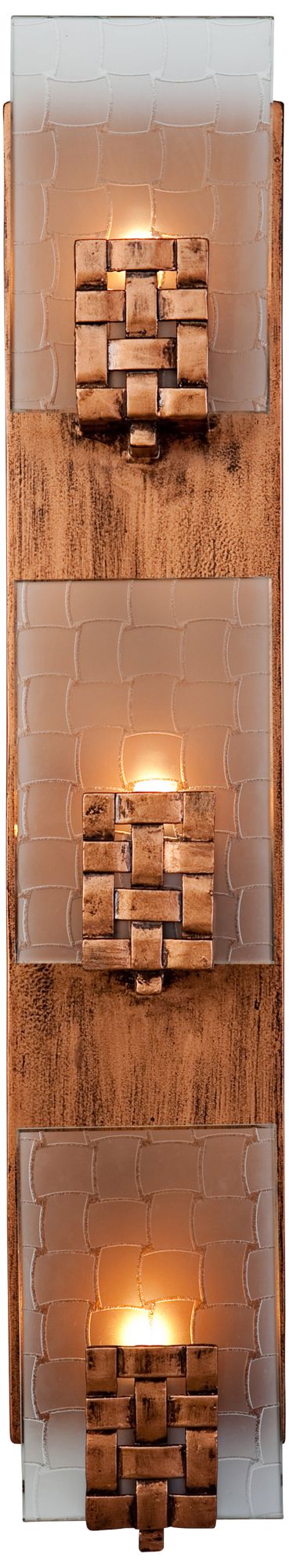 Varaluz Dreamweaver 4 1/2" Wide Copper Bath Light