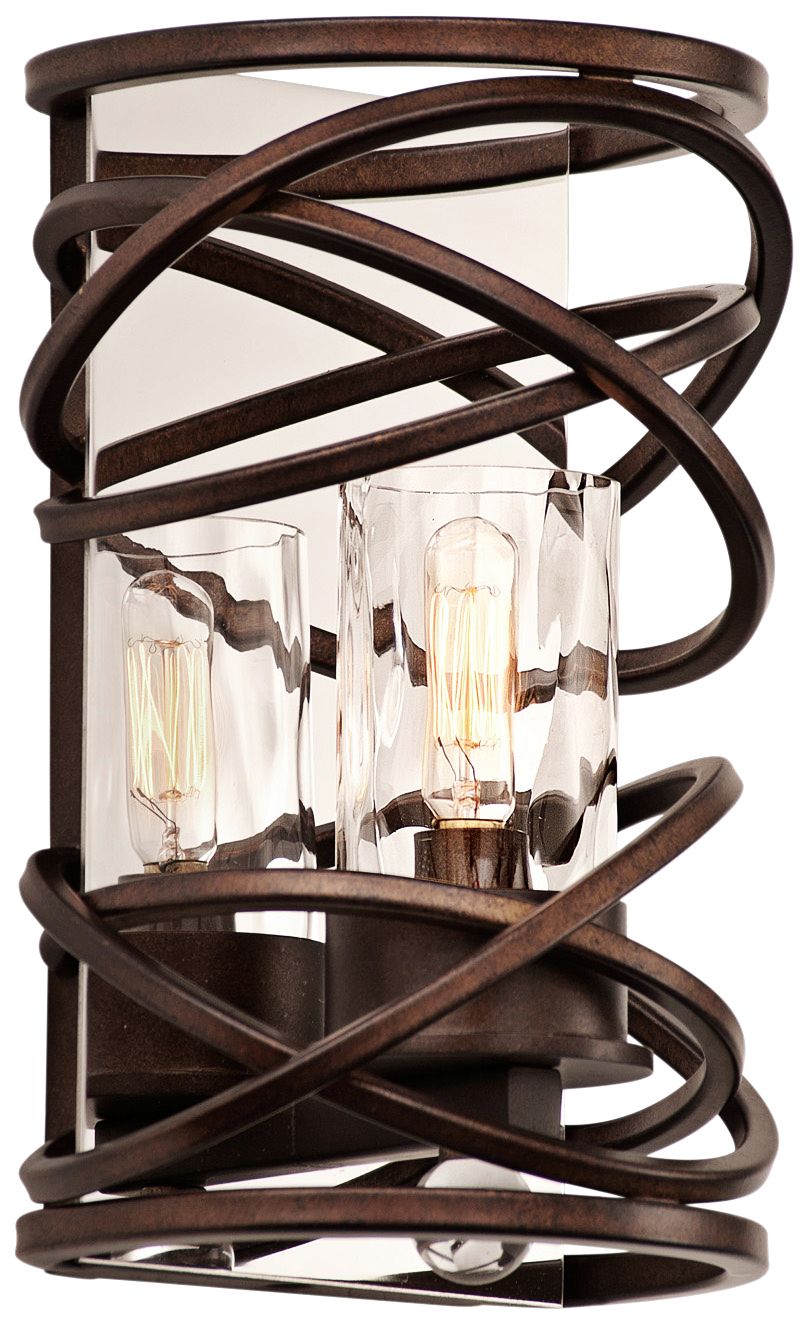 Eternity 10" High Etruscan Bronze Wall Sconce