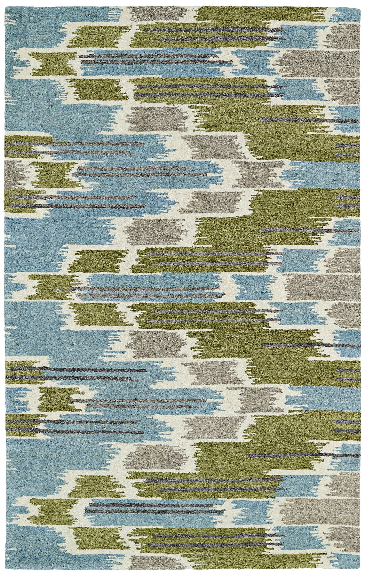 Kaleen Global Inspirations GLB02-70 Light Blue Area Rug 