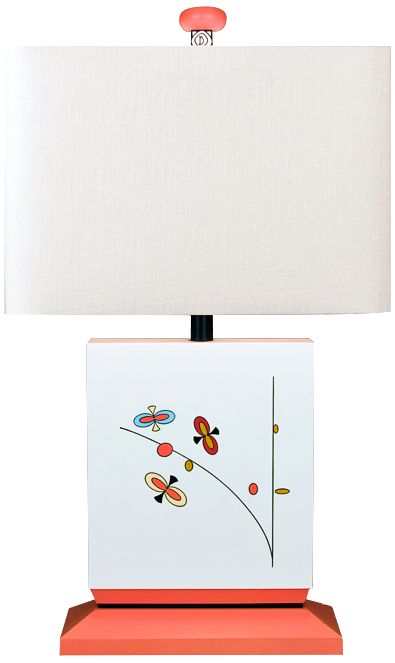 A Child's Garden Butterfly White Table Lamp