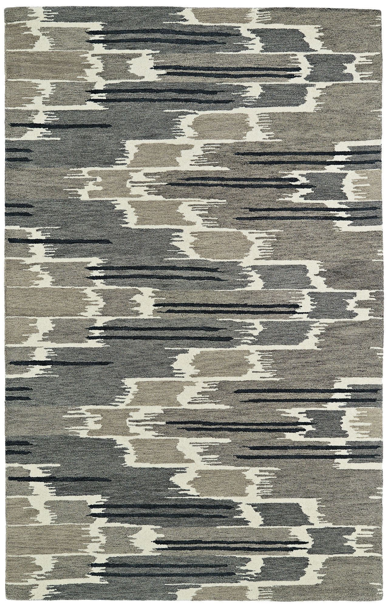 Kaleen Global Inspirations GLB02-7 Gray Wool Area Rug 