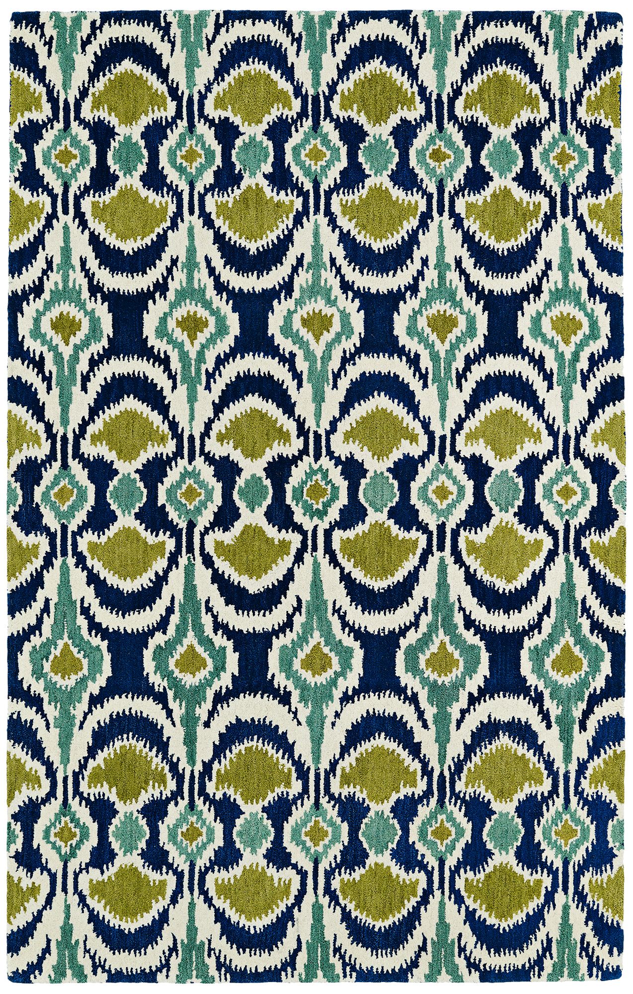 Kaleen Global Inspirations GLB03-17 Blue and Green Rug 
