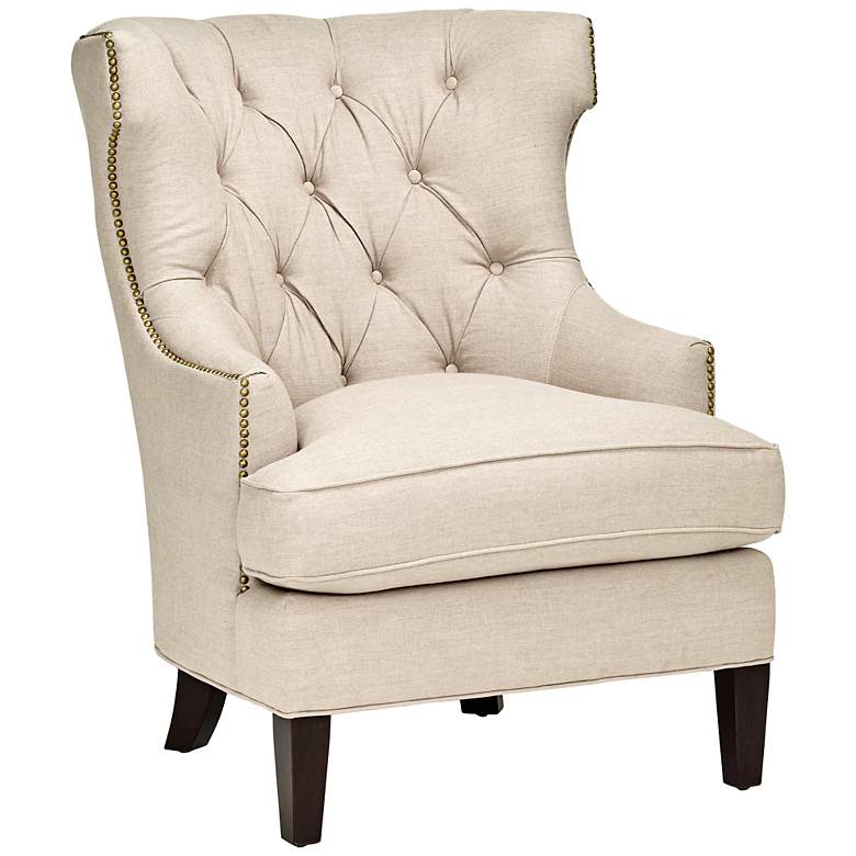 Image 1 Quinn Tufted Tulum Sand Upholstered Accent Chair