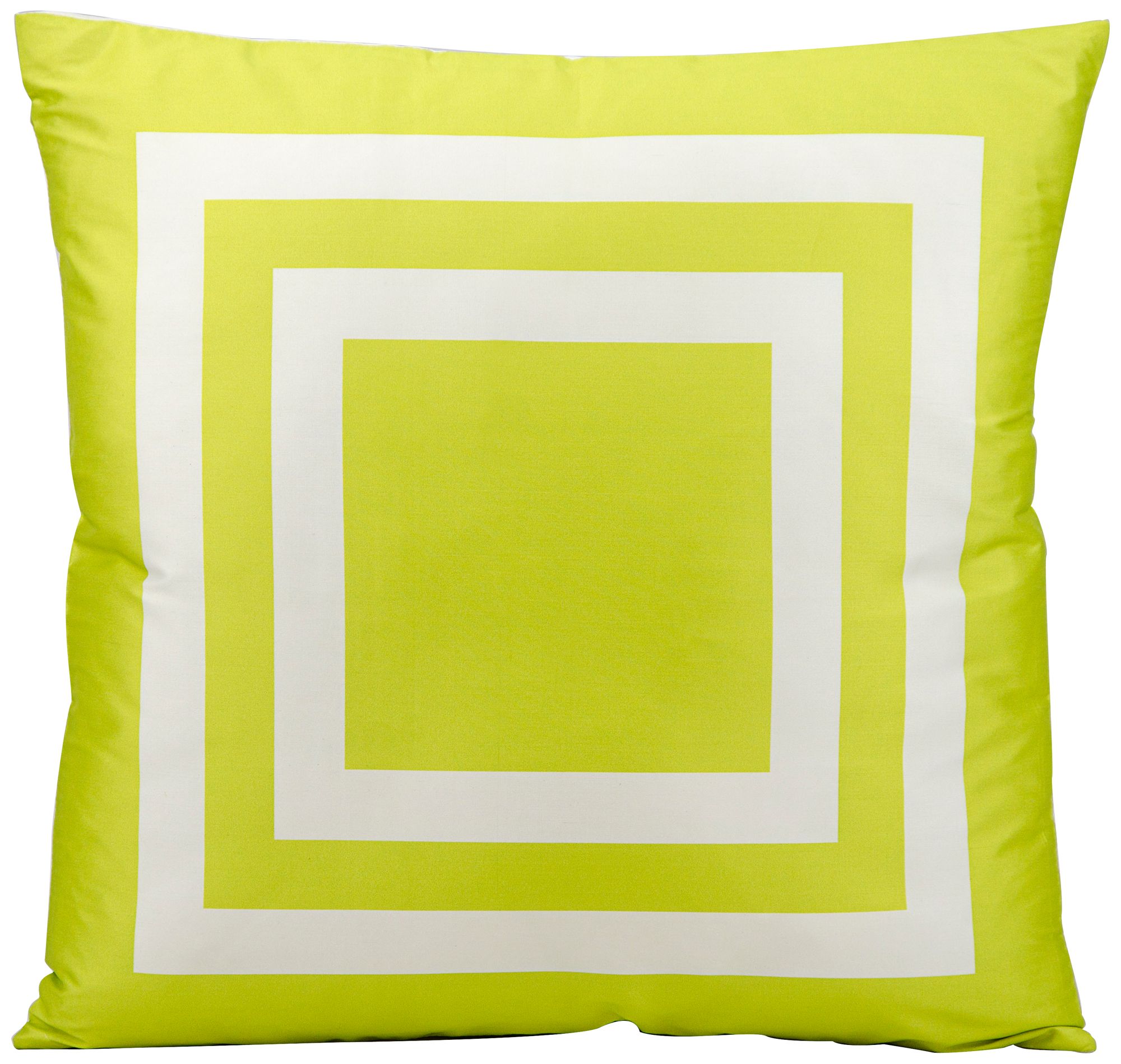 Mina Victory Geometric 20" Green Indoor-Outdoor Pillow