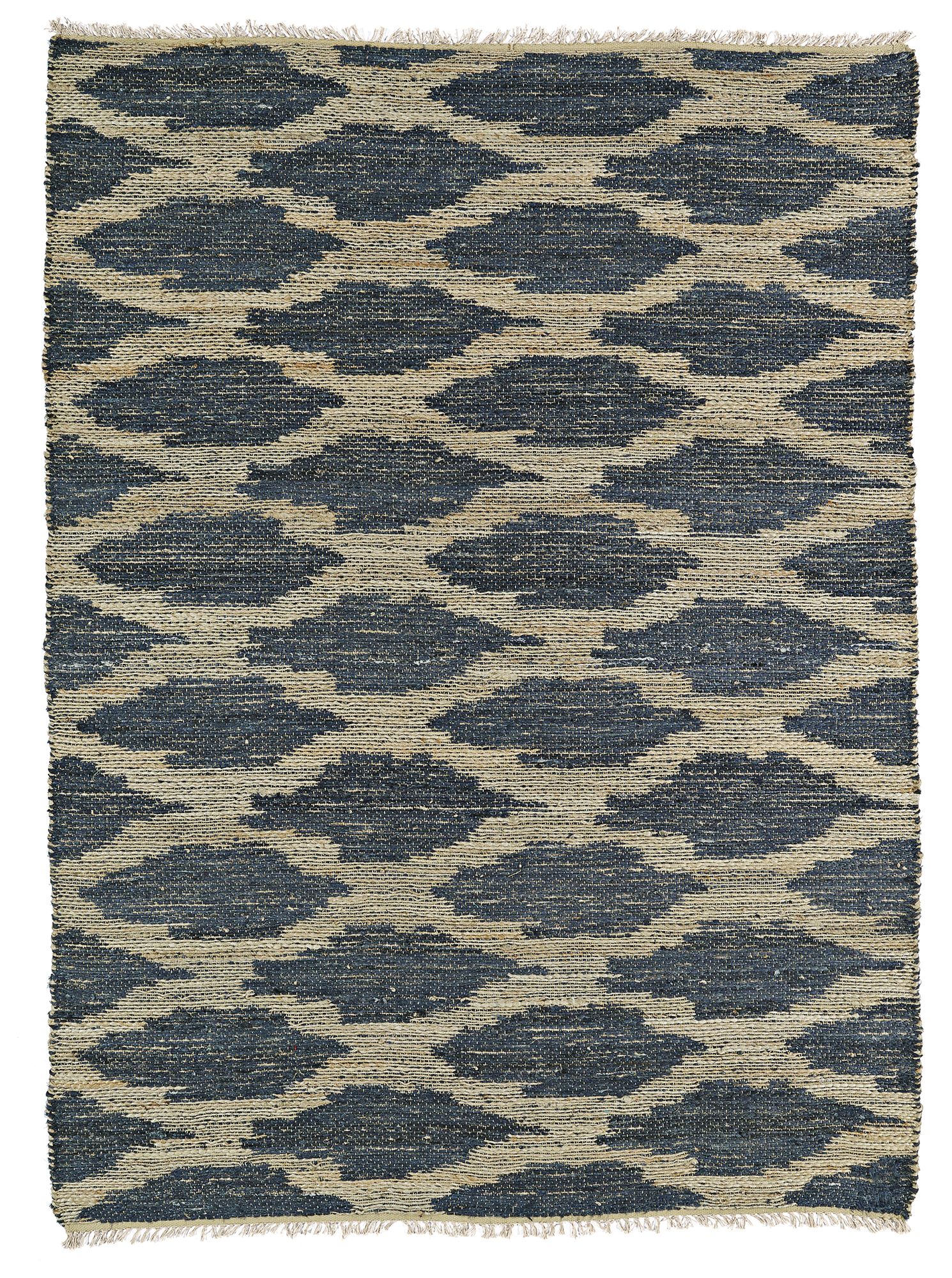 Kaleen Kenwood KEN01-10 Denim Blue Jute Reversible Area Rug 