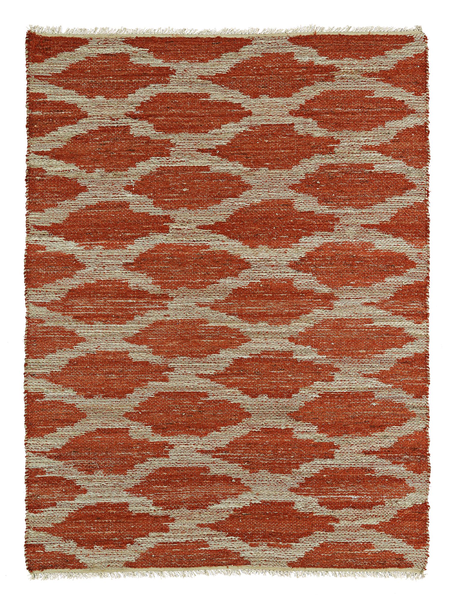 Kaleen Kenwood KEN01-53 Paprika Orange Jute Reversible Rug 