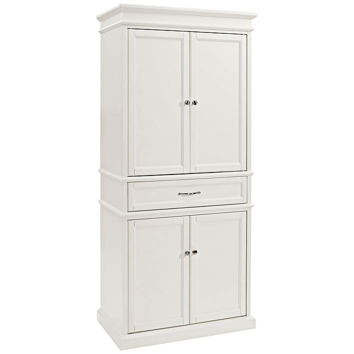 Parsons 33 Wide White 4 Door Kitchen Pantry Cabinet 7g903 Lamps Plus