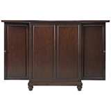 Cambridge 62 1/2&quot; Wide Vintage Mahogany Wine and Bar Cabinet