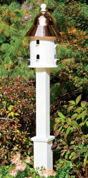 Good Directions Lazy Hill Farm Boxford White Birdhouse Post