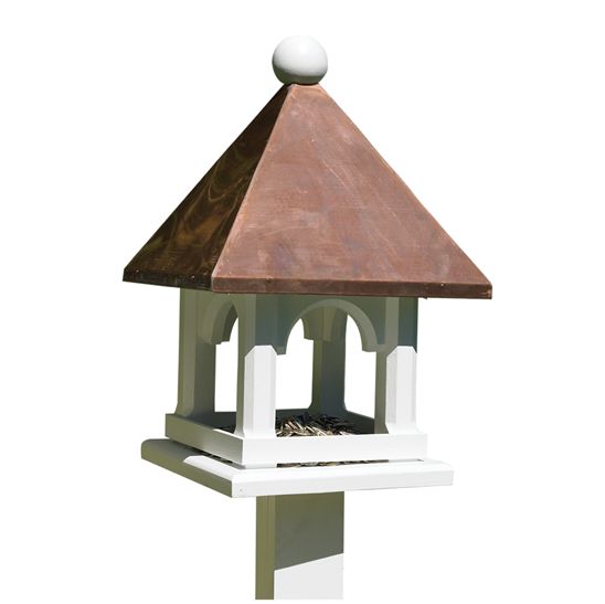 Good Directions Lazy Hill Farm Mini Copper Bird Feeder