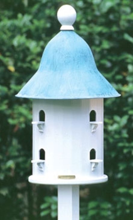 Good Directions Lazy Hill Farm Bell Blue Verde Bird House