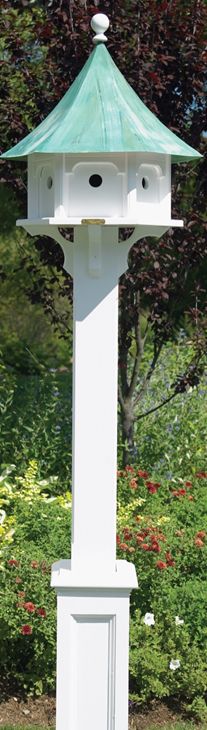 Good Directions Lazy Hill Hammersley White Birdhouse Post
