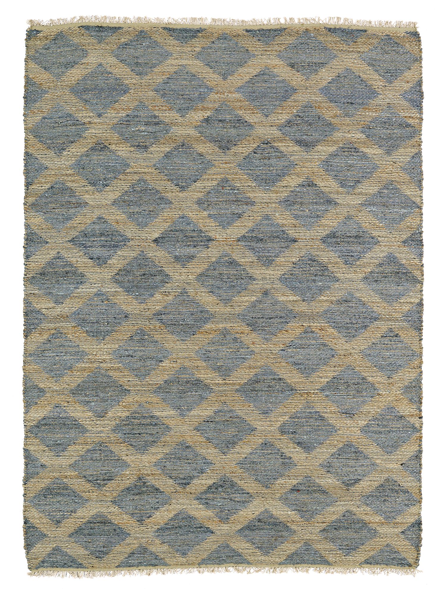 Kaleen Kenwood KEN05-103 Slate Gray Lattice Jute Area Rug 