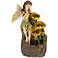Garden Fairy with Sunflowers 26" High Floor Fountain