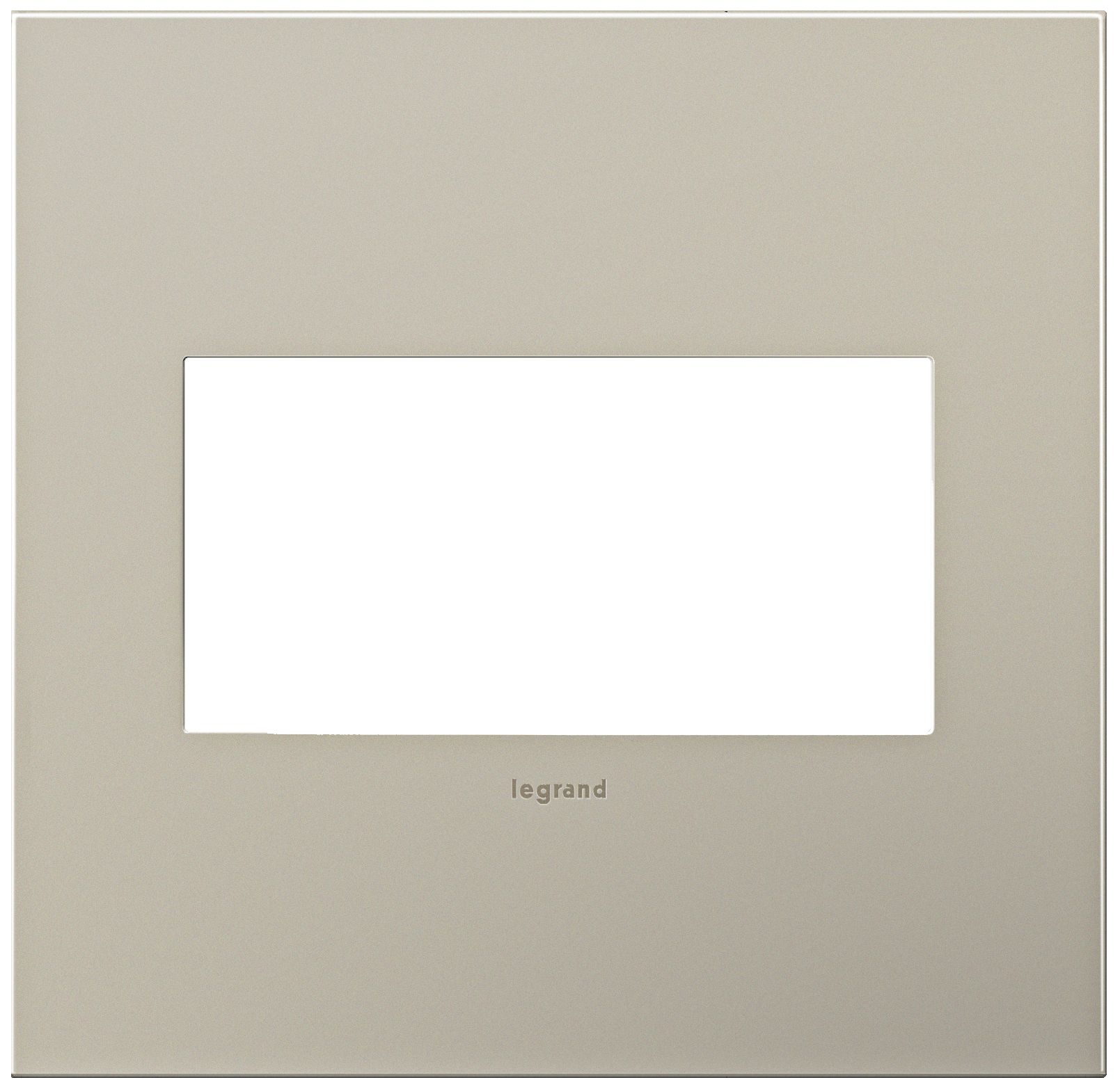 adorne® 2-Gang Satin Nickel Wall Plate