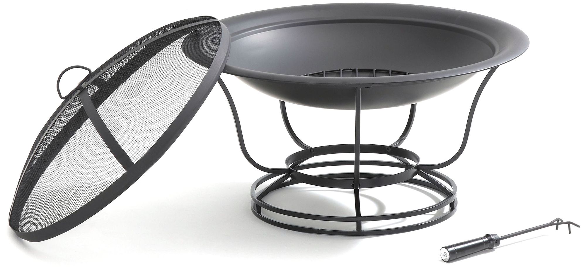 Buckner Steel Bowl 29 1/2" Wide Black Outdoor Firepit