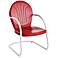 Griffith Nostalgic Bold Red Metal Outdoor Chair