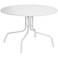 Griffith Round White Outdoor Dining Table
